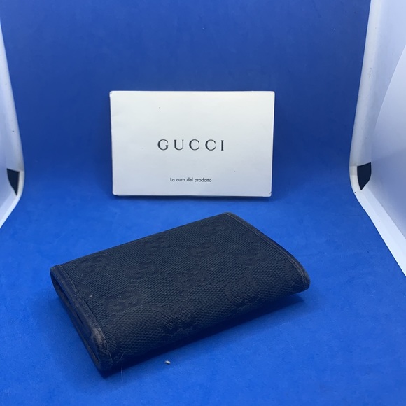 Rare GUCCI Guccisimo vintage black key holder wallet - Picture 3 of 12